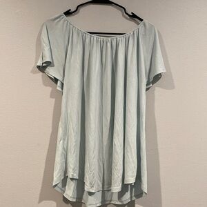 Light Blue Loft Short Sleeve Shirt - Size Large
